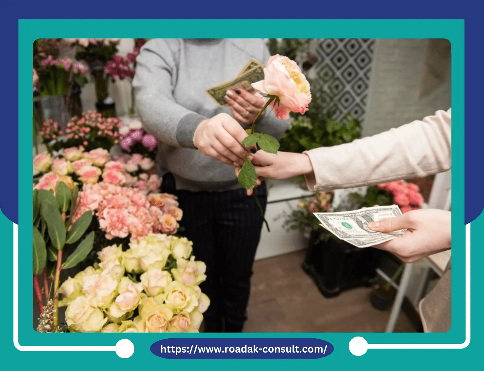 دراسة جدوى لمحل ورود بعائد 45 %